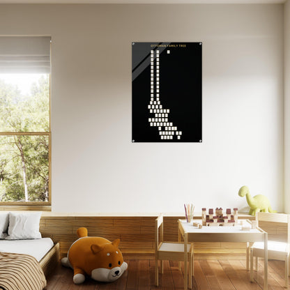 Othman Family Tree ( 1299-1922 ) - Islamic Wall art- Acrylic  Print