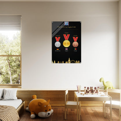 FiFa World Cup 1966 England  ( 1930-2022) - Acrylic Prin