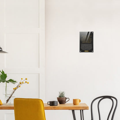 Jejum ( Fasting )in  Portuguese Acrylic Poster